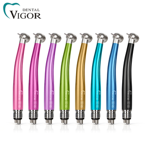 Turbine dentaire haute vitesse colorée à bouton-poussoir, triple pulvérisation d'eau, tête à couple standard pour clinique dentaire - Product Image 3