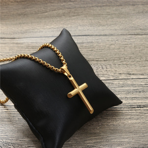 <b>Cross</b> Pendant Necklace Zinc Alloy Unisex Gift Jewelry - Product Image 3
