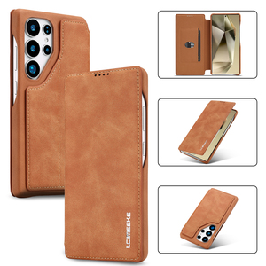 Funda de Teléfono con Tapa Magnética y Tarjetero de Piel Sintética para Samsung Galaxy S26 Ultra S25 Plus S24 S23 S22 A54 A50 <span class=keywords><strong>A70</strong></span> - Product Image 3