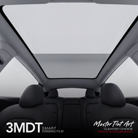 Film Pintar Hitam untuk Sunroof Mobil Elektrik 3MDT Tesla Model 3/Y PW85 Anti UV Self Healing Garansi 2 Tahun Grosir Langsung