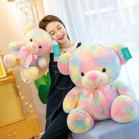 Peluche Ours Arc-en-ciel Multi-tailles, Cadeau d'Anniversaire, Cadeau pour Couple, Cadeau de Fêtes, Jouet pour Machine à Pinces, Jouet Apaisant, Coussin Pendentif