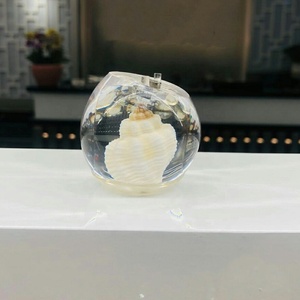 Gót Bóng Trong Suốt Với Ngọc Trai Bên Trong Để Làm Giày Sandal - Product Image 5