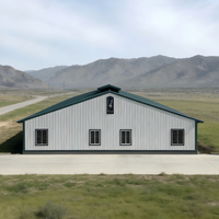 Granja Moderna Prefabricada: Establos de Acero con Estructura de Acero Galvanizado en Caliente y Sala de Ordeño de Gran Capacidad Integrada