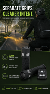 Feu de signalisation de direction pour vélo WOSEN, lumière de guidon RGB, alarme antivol 120 dB, télécommande sans fil, batterie rechargeable pour trottinette électrique, conduite nocturne - Product Image 6