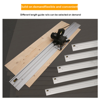 Accessoires pour scie circulaire : connecteur de rail de guidage, base de scie réglable, coupe en ligne droite, double couche, outils de travail du bois, fixation