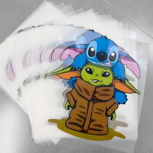 Autocollants thermocollants en vinyle pour vêtements, motifs de personnages de dessins animés mignons, impression par transfert DTF. - Product Image 4