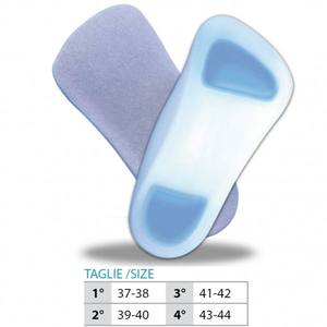 Semelles intérieures en silicone trois-quarts OK PED, paire, Réf. 108 - Product Image 1