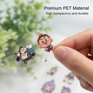 High-quality, customised waterproof vinyl label sheets; colour-cut, self-adhesive cartoon stickers - Product Image 3