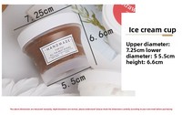 YFB-013 Gobelet en plastique jetable PP de 100 ml, gobelet pour mousse, pudding, gelée, crème glacée, mini contenants jetables, pot à yaourt avec couvercle