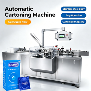 Machine d'emballage automatique horizontale pour préservatifs, machine d'emballage en carton pour produits en <span class=keywords><strong>latex</strong></span> - Product Image 1