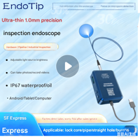 Cámara de Videoscopio Flexible, Boroscopio con Punta Ultrafina de 1.0 mm, Endoscopio de Inspección de Precisión IXP67, Compatible con Android, iPad y Computadora