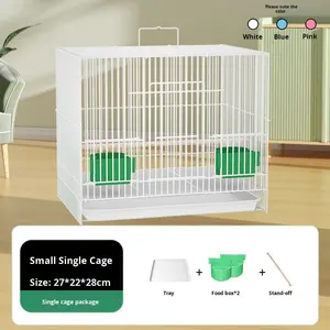 Motif solide grand Pigeon perroquet oiseau <span class=keywords><strong>Cage</strong></span> bouton Collection crypté caille canard <span class=keywords><strong>Cage</strong></span> pour ménage calopsitte inséparable boîte - Product Image 6