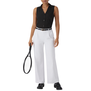 2025 Primavera Verano nuevo chaleco de botón de solapa de Color sólido para camisa de mujer frontal informal - Product Image 5