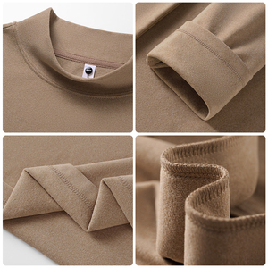 Hight Quality Men's Long-Sleeve Polar Polyester <strong>Fleece</strong> <strong>Shirt</strong> Autumn Casual Thickened <strong>Fleece</strong> Stand up Neck Base <strong>Shirt</strong> - Product Image 4