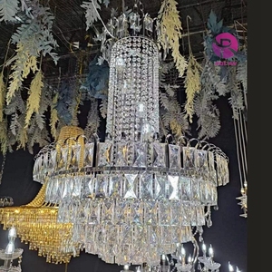 Lustres en or pour <span class=keywords><strong>salle</strong></span> de <span class=keywords><strong>mariage</strong></span>, lustre en cristal de luxe pour <span class=keywords><strong>plafond</strong></span>, lustre de <span class=keywords><strong>mariage</strong></span> pour la décoration d'événements - Product Image 5