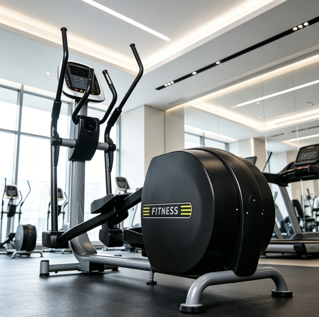 High End Electric Magnetic Elliptical Machine Commercial Fitness Equipment Indoor Silent Aerobic Exercise Weight Loss Beauty
