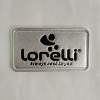 Étiquettes autocollantes en cuir pour jeans, forme rectangulaire, motif circulaire, logo de marque personnalisé en relief, respectueuses de l'environnement
