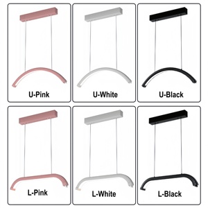 Lampada a Sospensione LED a Mezzaluna OEM Personalizzata, <span class=keywords><strong>Max</strong></span> 200cm, Regolabile in Altezza, Dimmerabile Senza Gradazioni CCT, per Saloni di Estensione Ciglia - Product Image 3