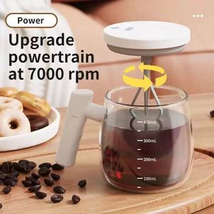 Taza agitadora automática de vidrio eléctrico M 400ML, taza de café portátil para café, proteína de leche en polvo, agitación automática - Product Image 1