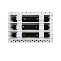 Diffuseur linéaire encastré en aluminium pour plafond et mur, grille d'aération pour systèmes CVC