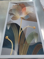 Nordique abstrait coloré fleur toile peinture luxe fil d'or moderne affiche impression mur Art galerie salon maison déco