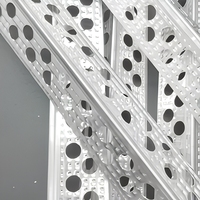 Promotion : Cornière perforée en métal pour cloison sèche, profil R, en aluminium galvanisé, pour protection des bords muraux