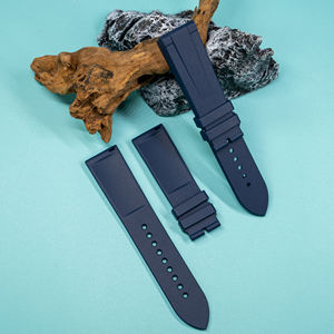 Correa de reloj de goma FKM de 20mm para <span class=keywords><strong>correas</strong></span> de reloj para hombre Omega Seiko <span class=keywords><strong>Longines</strong></span> - Product Image 3