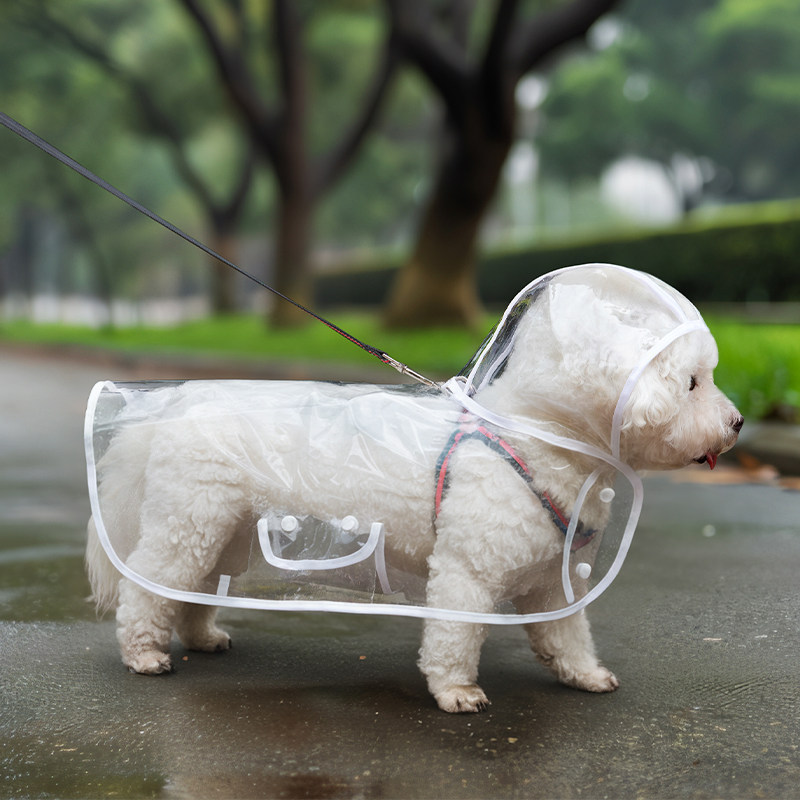 Modelo mejorado: impermeable con bordes blancos transparentes y engrosados.