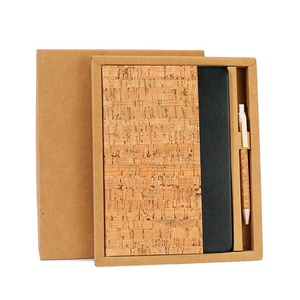 A5 Mềm Gỗ Hạt Máy Tính Xách Tay Thiết Lập Thân Thiện Với Môi Tre Da Căn cứ Cà Phê Gỗ Hạt Nối Notepad Với Biểu Tượng Tùy Chỉnh Hộp - Product Image 6