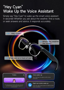 Gafas Inteligentes Transfronterizas W630 - 8MP, Reducción de Ruido con Doble Micrófono, Reconocimiento de Objetos por IA, Audio HD, Cámara Inteligente, Gafas de Traducción - Product Image 4