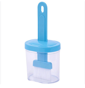 1Pc Oil Brush Pancake Oil Brush Integrated Oil Pot Brush With Bottle Kitchen Dustproof Household High Temperature Baking Tool - Product Image 1