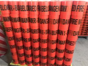 Cinta de Advertencia de Seguridad Subterránea No Detectable, 100% LLDPE Virgen, 80um de Grosor, 100mm de Ancho, Impresa a Color Personalizada - Product Image 5