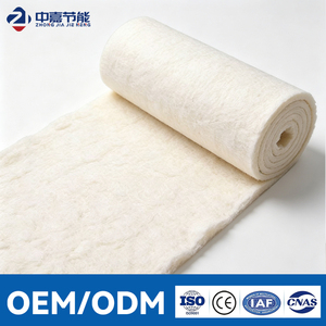 แผ่นฉนวนใยเซรามิกกันไฟแบบเป็นมิตรกับสิ่งแวดล้อม Zhongjia ความหนาแน่นสูง 96-128 กก. สำหรับงานหลังคาและเตาเผา - Product Image 1