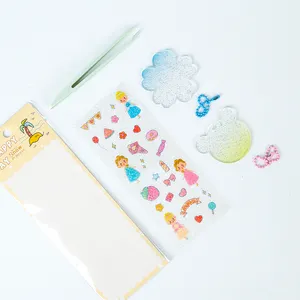 Custom cute decorative journal sticker scrapbook transparent vinyl kiss cut DIY planner guka logo PVC sticker sheet