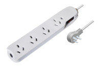 Multi Socket Power Socket Reset/off Protection contre les surcharges et prise argentine 5 voies 2P + T 10A 250V ~