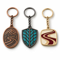 Porte-clés personnalisés à motifs naturels variés, emblèmes, logos, cadeaux promotionnels directs d'entreprise, fournisseur en gros, fabricant