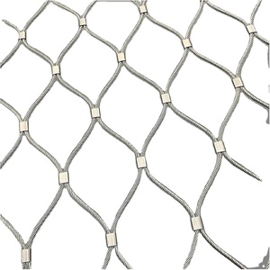316 RVS Geweven Touwgaas 6cm Flexibel Corrosiebestendig met Snijdienst voor Papegaaienvolieren & Dierentuinen - Product Image 2