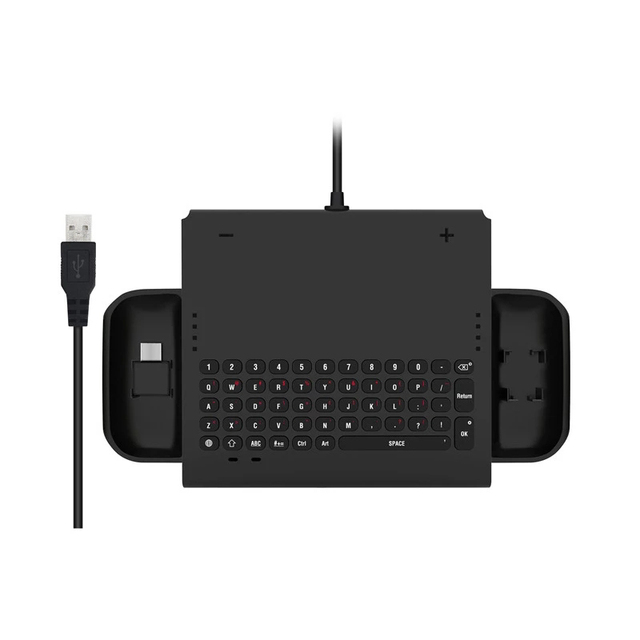 For Nintend Switch Joypad Controller Chatpad Keyboard for Switch Console Mini Wired Keyboard USB Charger