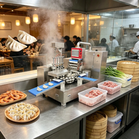 Équipement industriel de formage de raviolis avec réglages rapides par bouton et capteur de détection de fuites pour cuisines centralisées