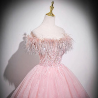 Robe de bal rose Quinceañera à sequins et dentelle, épaules dénudées, pour 15-16 ans, Robes de XV Anos, Soirée, Personnalisée