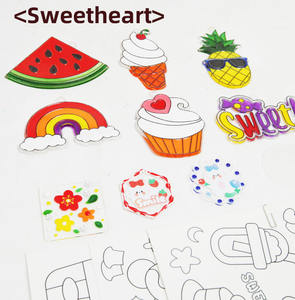 Jouet éducatif créer votre propre fenêtre paillettes peinture Art Suncatcher artisanat Kit <span class=keywords><strong>bricolage</strong></span> vitrail effet acrylique Suncatcher Kit - Product Image 5