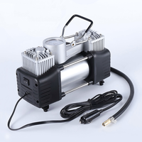 Compresseur d'air pour pneus de voiture de grande capacité 150W avec kit d'outils de réparation d'urgence, compresseur d'air pour voiture avec cordon DC12v
