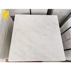 Ubin marmer putih alami murah Tiongkok batu alam batu BOTON kualitas tinggi lempengan lantai