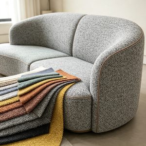 Tela de Tapicería Bouclé Tejida para Muebles, Venta Caliente, Material Premium de Fábrica, Precio Mayorista Competitivo - Product Image 1
