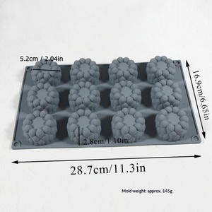 แม่พิมพ์ซิลิโคนรูปทรงเมฆสำหรับทำขนมมูส ขนมหวานฝรั่งเศส ช็อกโกแลตเค้ก ใช้กับเตาอบได้ บรรจุแยกชิ้น - Product Image 6