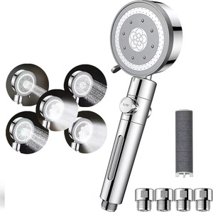 Pommeau de Douche Portable avec Filtre à Pierres Minérales, Surface Chromée, Installation Facile, Garantie 3 Ans pour <span class=keywords><strong>Robinet</strong></span> de Salle de Bain - Product Image 2