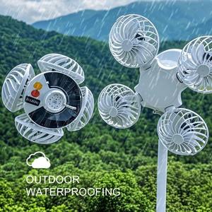 Ventilateur suspendu 2 en 1 avec lanterne LED, alimentation solaire, télécommande, variateur d'intensité universel, idéal pour le camping, la randonnée, les pique-niques et les voyages - Product Image 4