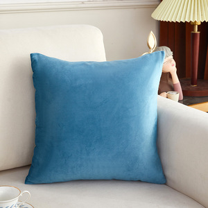 Luxury Multicolor Velvet Cushion Covers Woven Plain Square Soft <strong>Throw</strong> Pillow for Home and Hotel Use - Product Image 3