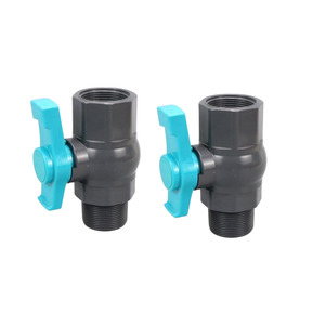 Robinet à bille en PVC personnalisé avec filetage BSP - Intérieur/Extérieur pour un contrôle rapide de l'eau Robinet à bille de 1,75 pouce - Product Image 1