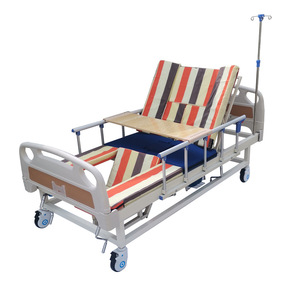 Cama de uso doméstico para girar y acostar a las personas, cama de hospital con orificio para inodoro, cama móvil, para uso en residencias de ancianos, con elevación de respaldo y de piernas - Product Image 4